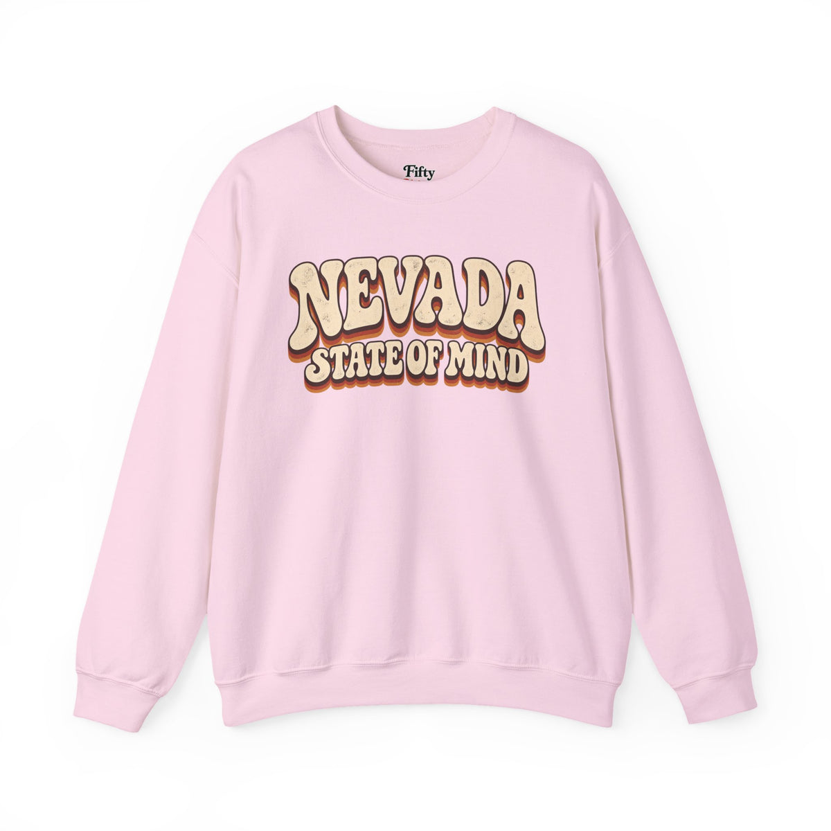Nevada State of Mind Unisex Crewneck Sweatshirt State Name Graphic