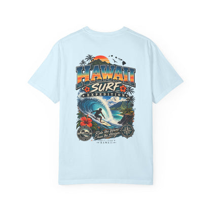 Hawaii Surf Expedition Unisex Comfort Color 1717 Streetwear Graphic Tee