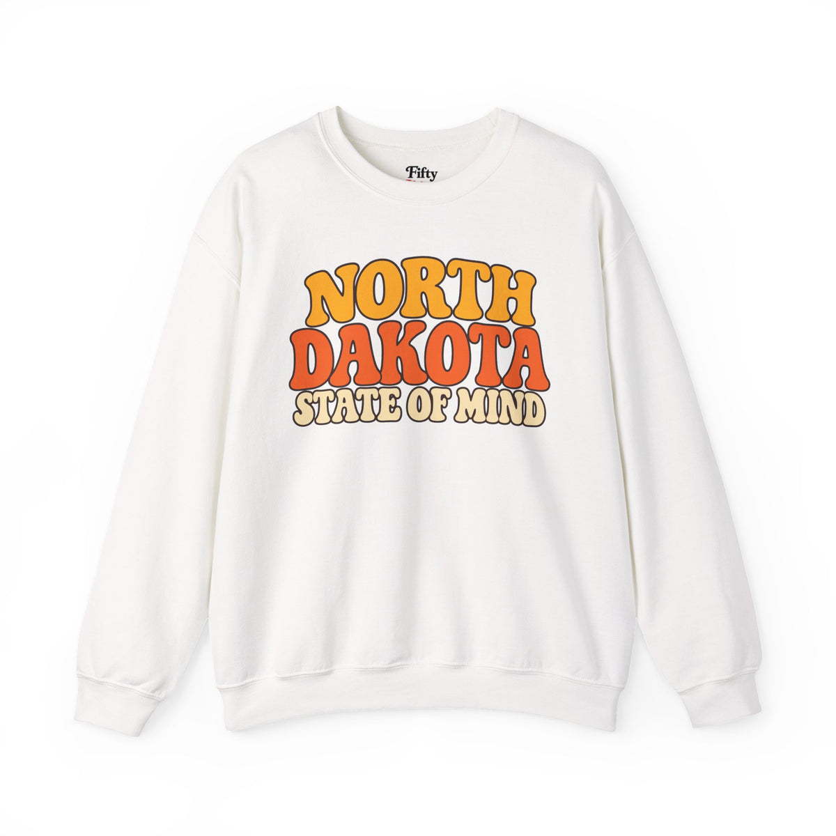 North Dakota State Of Mind Unisex Crewneck Sweatshirt State Name Graphic