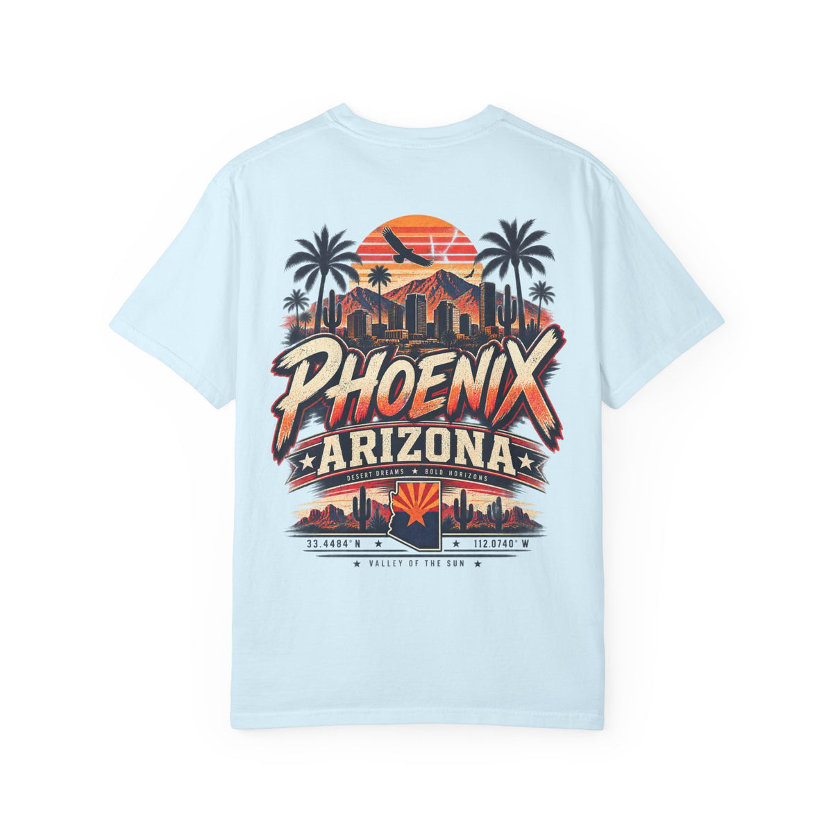 Phoenix Arizona Streetwear  Unisex Comfort Color 1717 Streetwear Graphic Tee