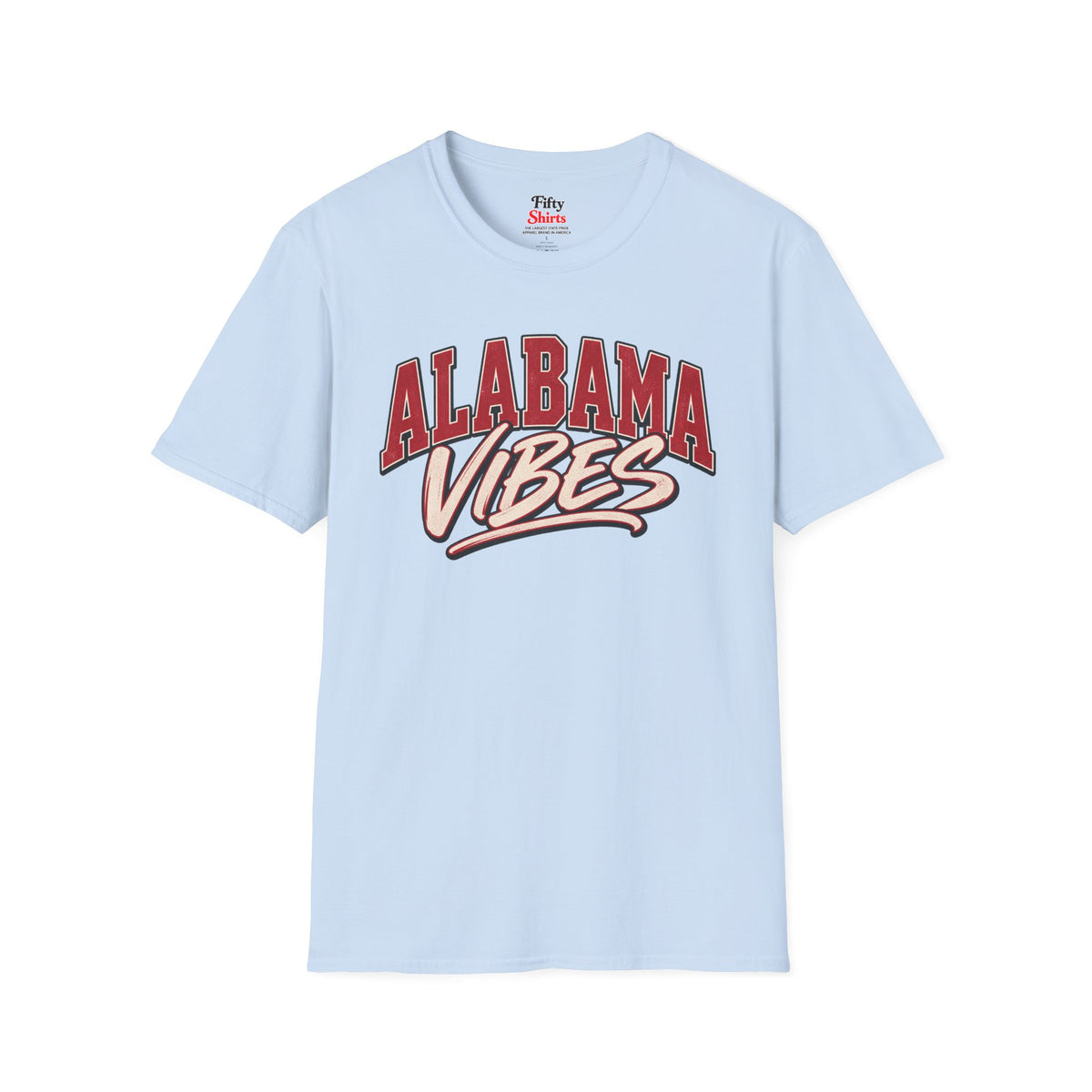 Alabama Vibes Unisex Softstyle T Shirt State Name Graphic Tee
