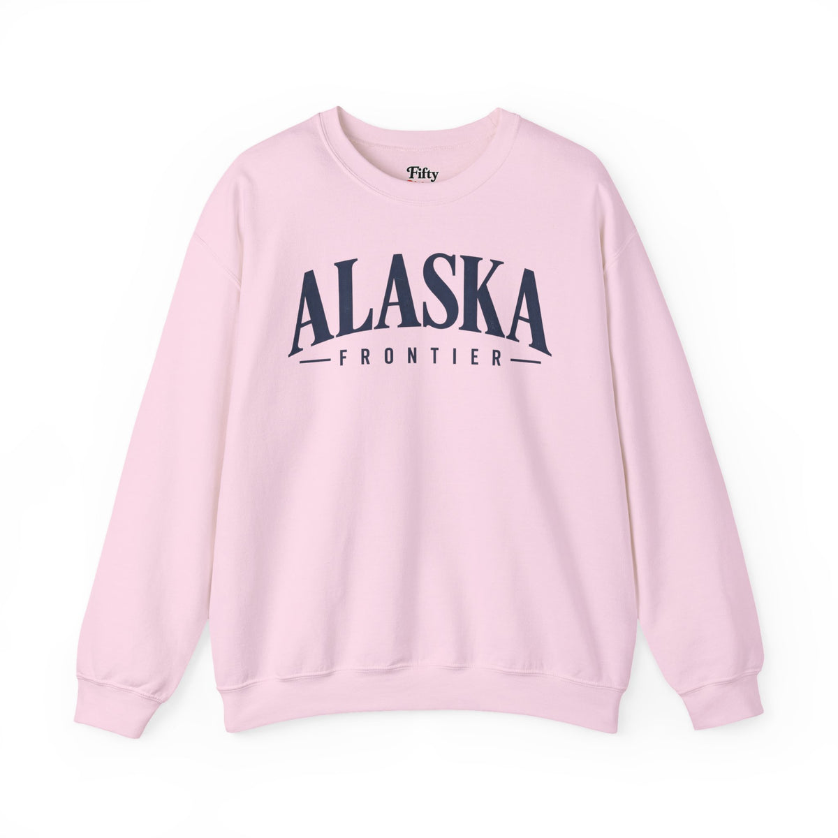 Alaska Frontier Unisex Crewneck Sweatshirt State Name Graphic