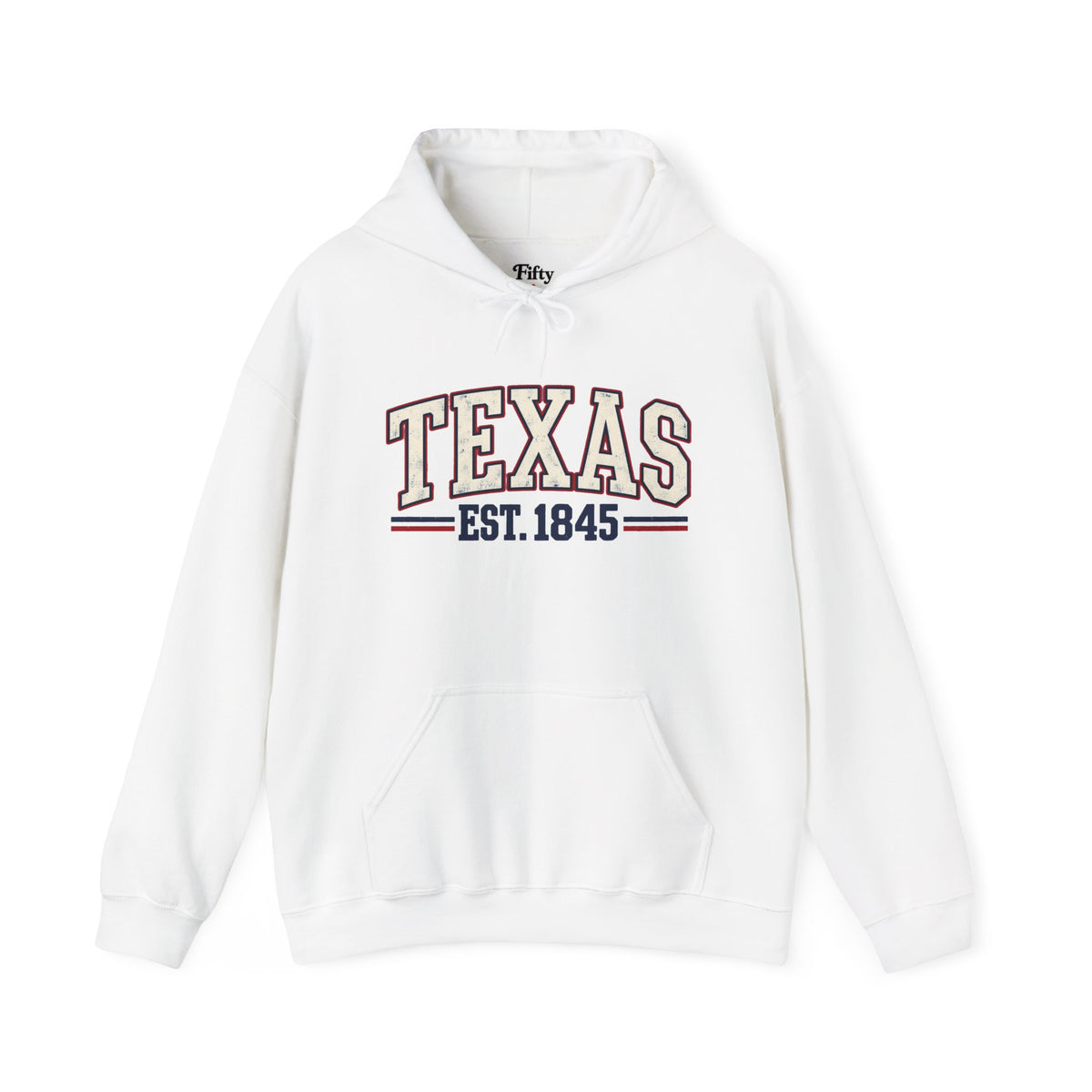 Texas Est. 1845 Unisex Hoodie State Name Graphic