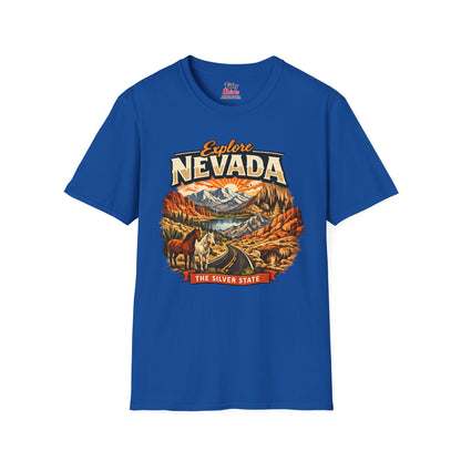Explore Nevada Unisex Softstyle T Shirt State Pride Graphic Tee Collections FS03