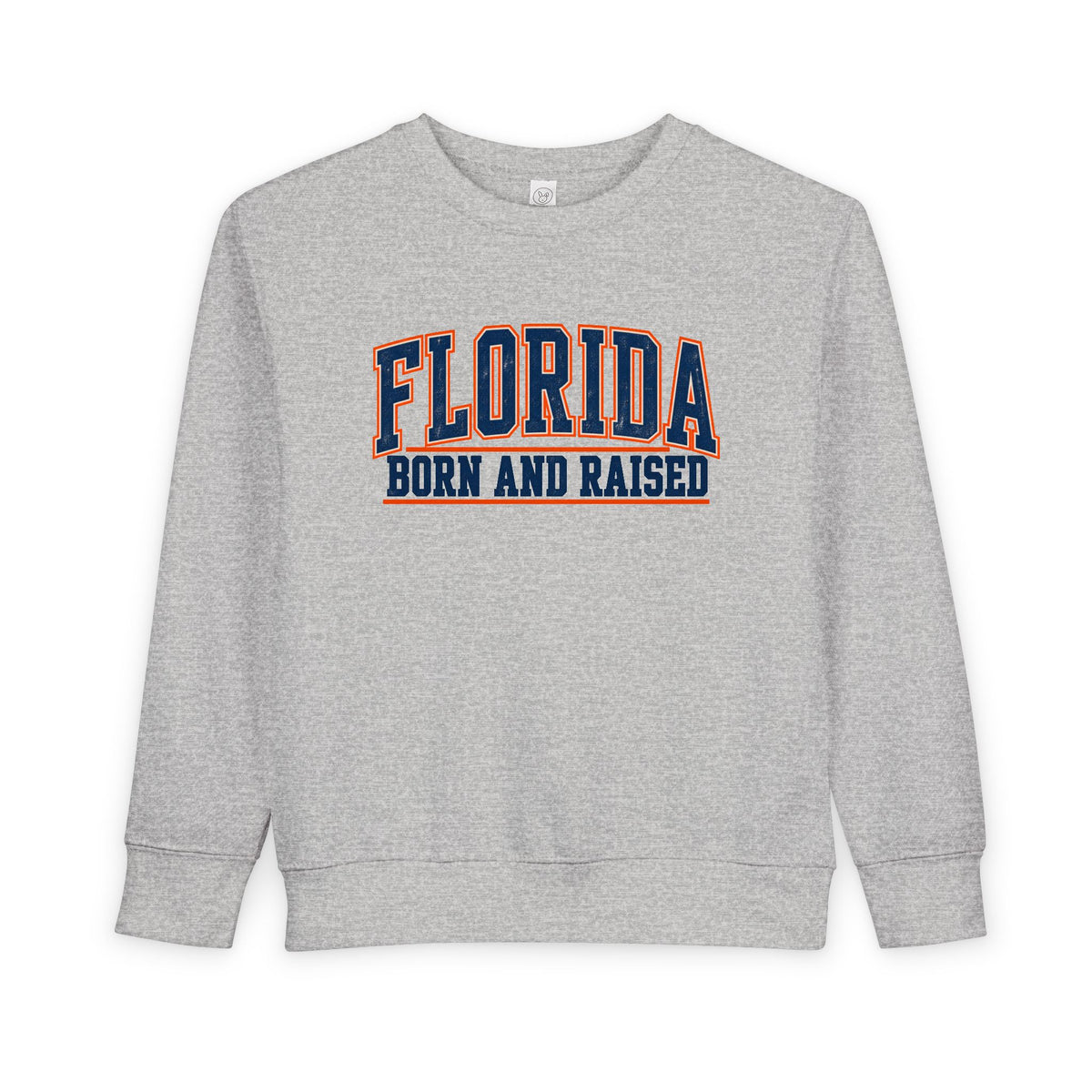 Florida Born and Raised Old-School Athletic Unisex Toddler Sweatshirt