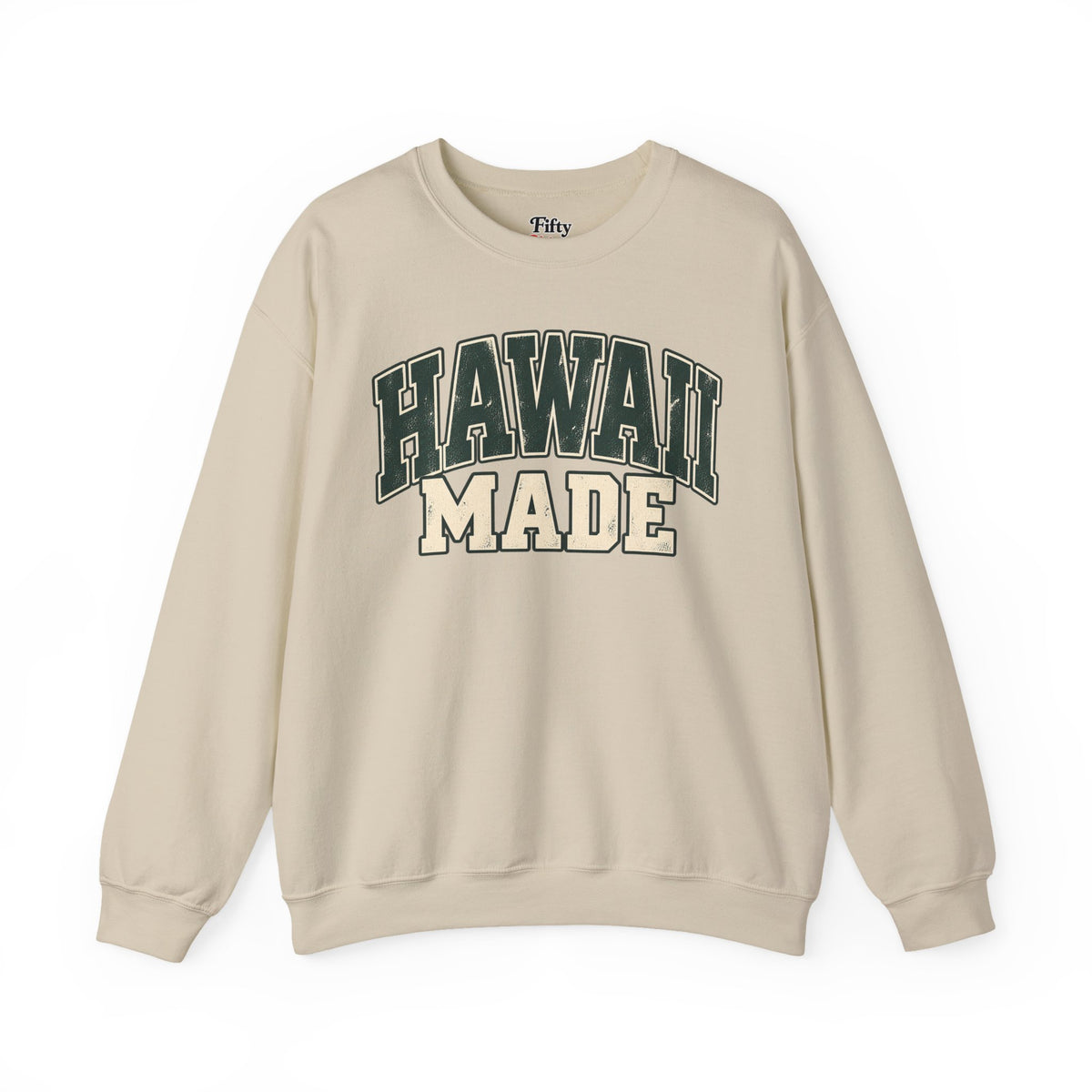 Hawaii Made Unisex Crewneck Sweatshirt State Name Graphic