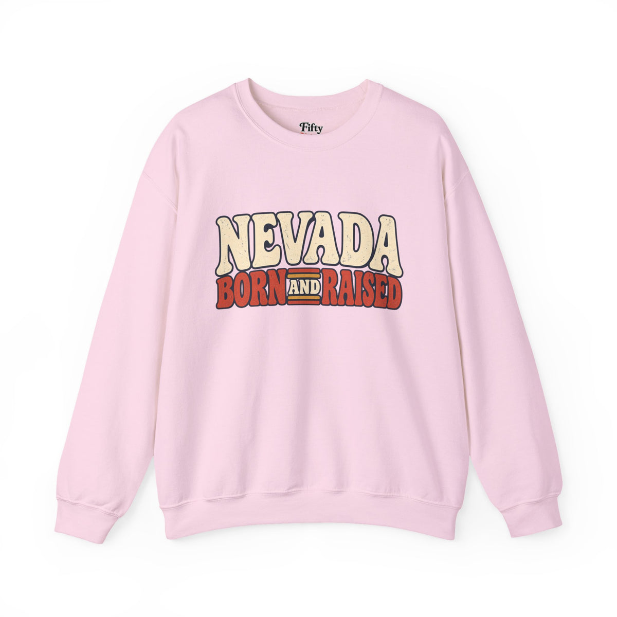 Nevada Born and Raised Retro 1970s Desert Unisex Sweatshirt Graphic