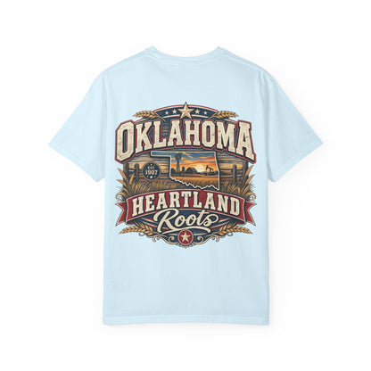 Oklahoma Heartland Roots Unisex Comfort Color 1717 Streetwear Graphic Tee