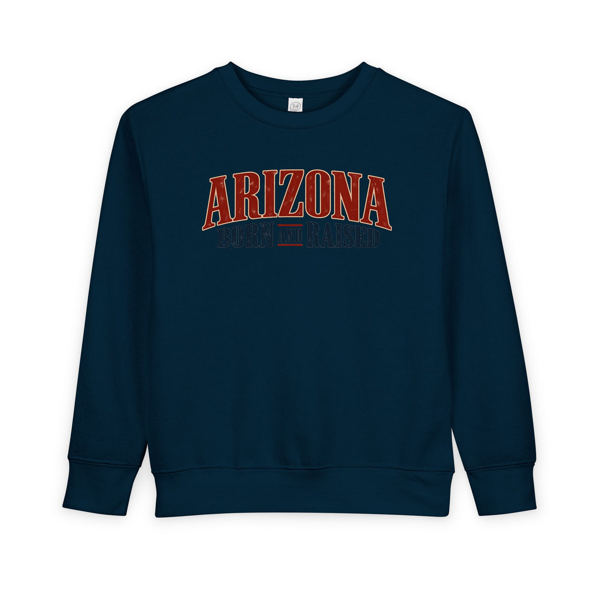 Arizona Born and Raised  Premium Desert Heritage Unisex Toddler Sweatshirt