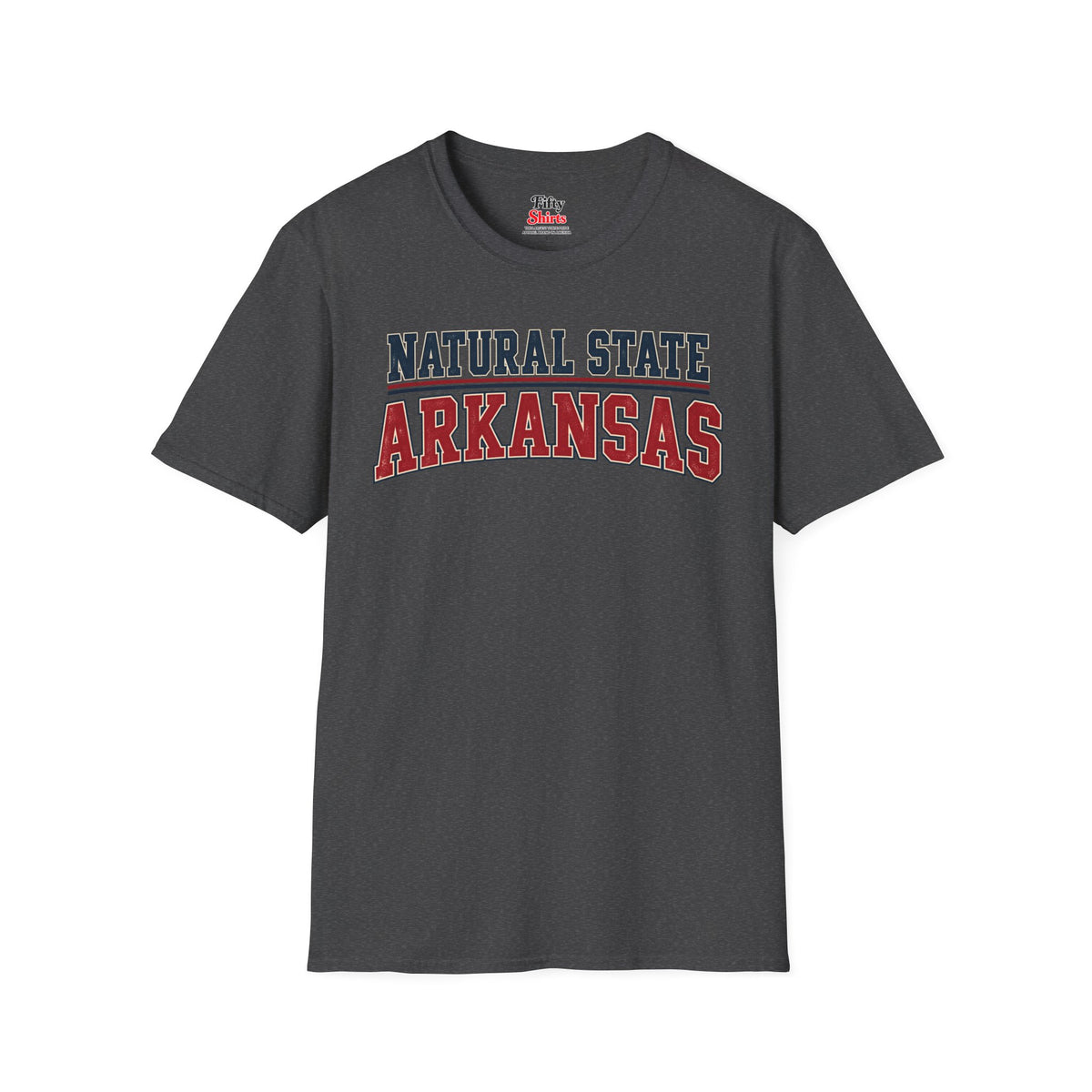 Natural State Arkansas Unisex Softstyle T Shirt State Name Graphic Tee