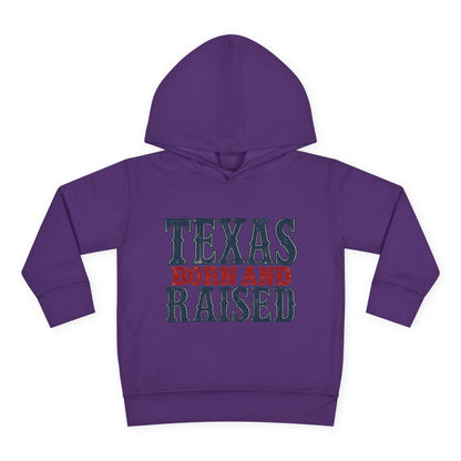 Texas Born and Raised Classic Heritage Unisex Toddler Pullover Fleece Hoodie