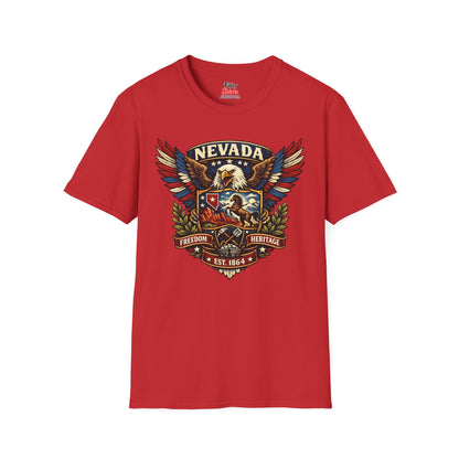 Nevada Americana Eagle Unisex Softstyle T Shirt State Pride Graphic Tee Collections FS03