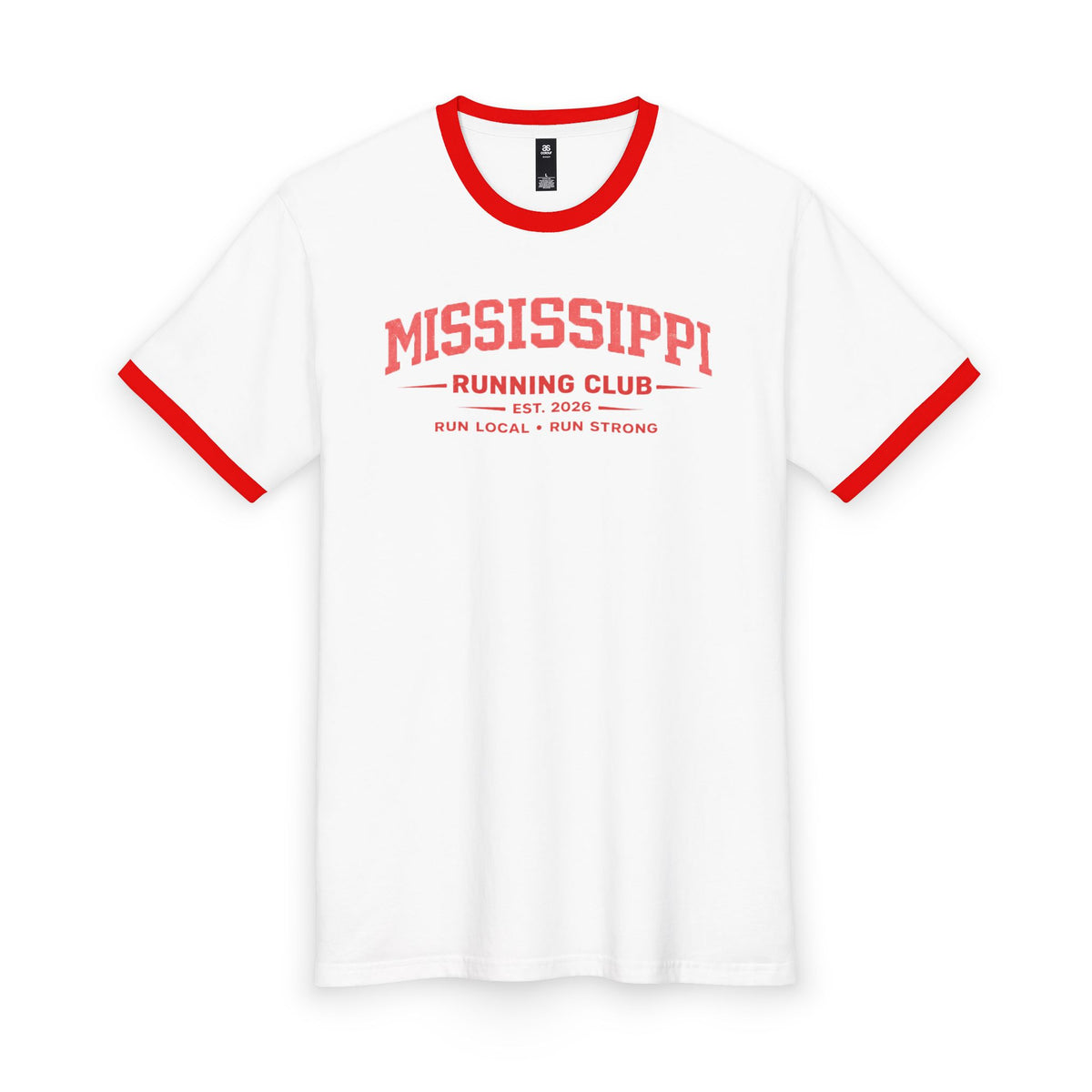 Mississippi Running Club 2026 All State Men's Staple Ringer Tee