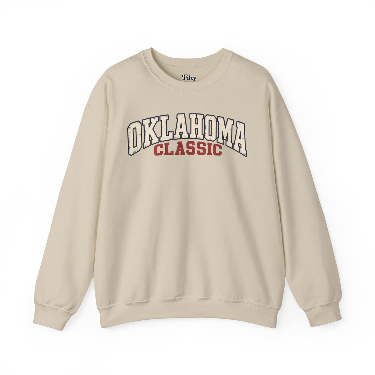 Oklahoma Classic Unisex Crewneck Sweatshirt State Name Graphic