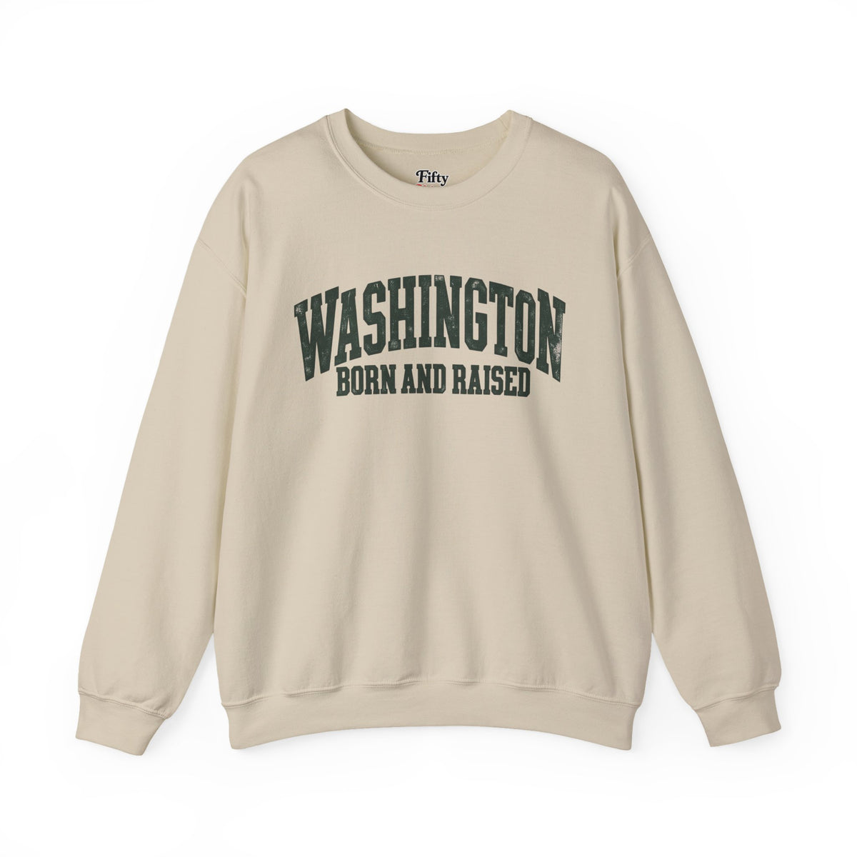 Washington Born and Raised Vintage Workwear Unisex Sweatshirt Graphic