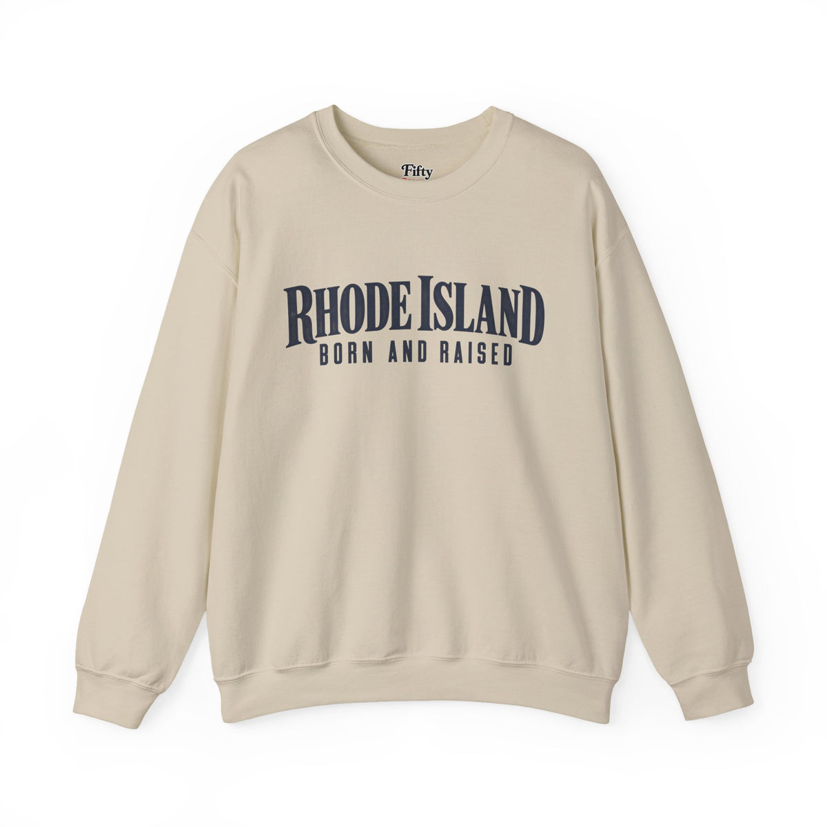 Rhode Island Born and Raised Premium Heritage Unisex Sweatshirt Graphic