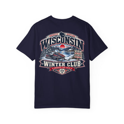 Wisconsin Winter Club Unisex Comfort Color 1717 Streetwear Graphic Tee