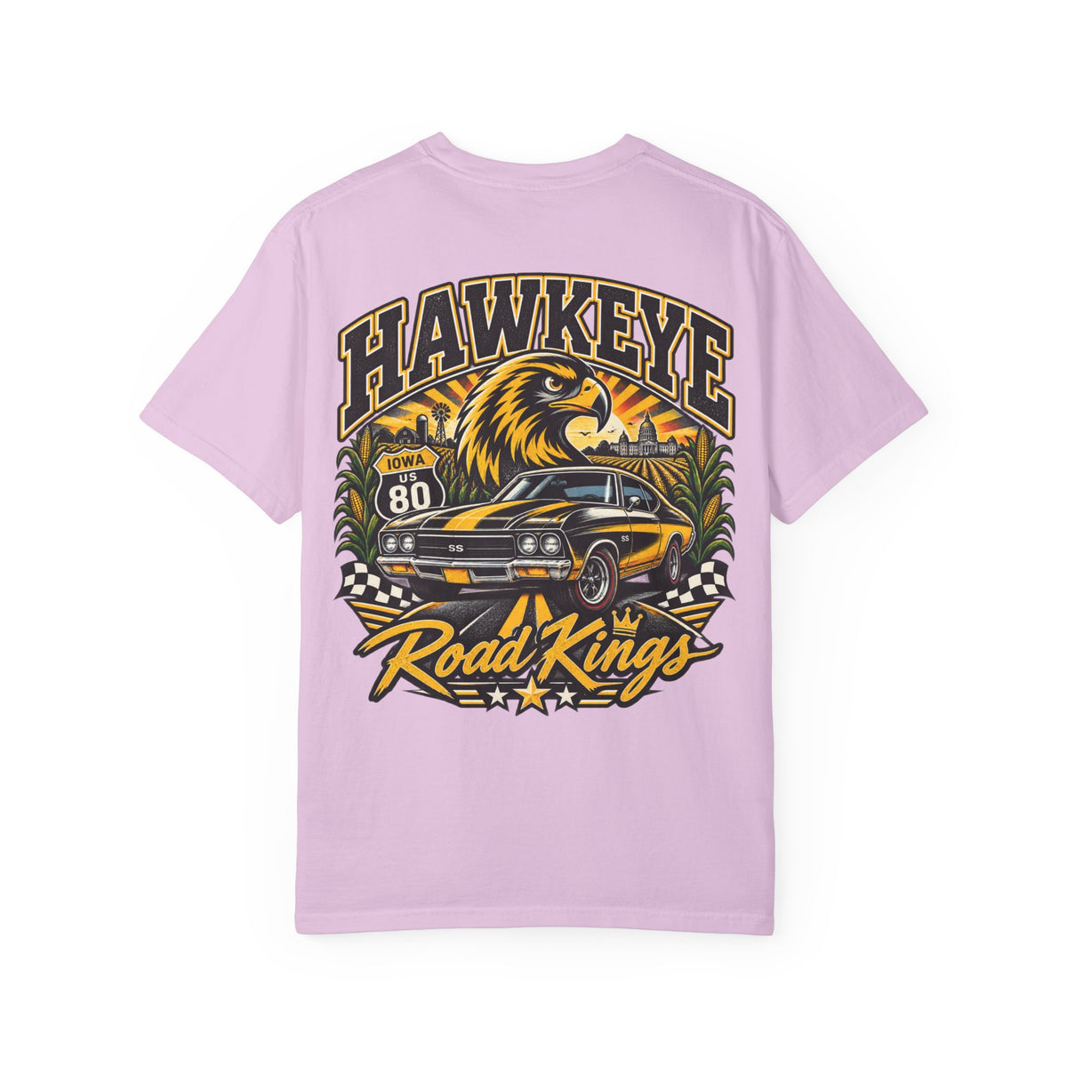 Iowa Hawkeye Road Kings Unisex Comfort Color 1717 Streetwear Graphic Tee