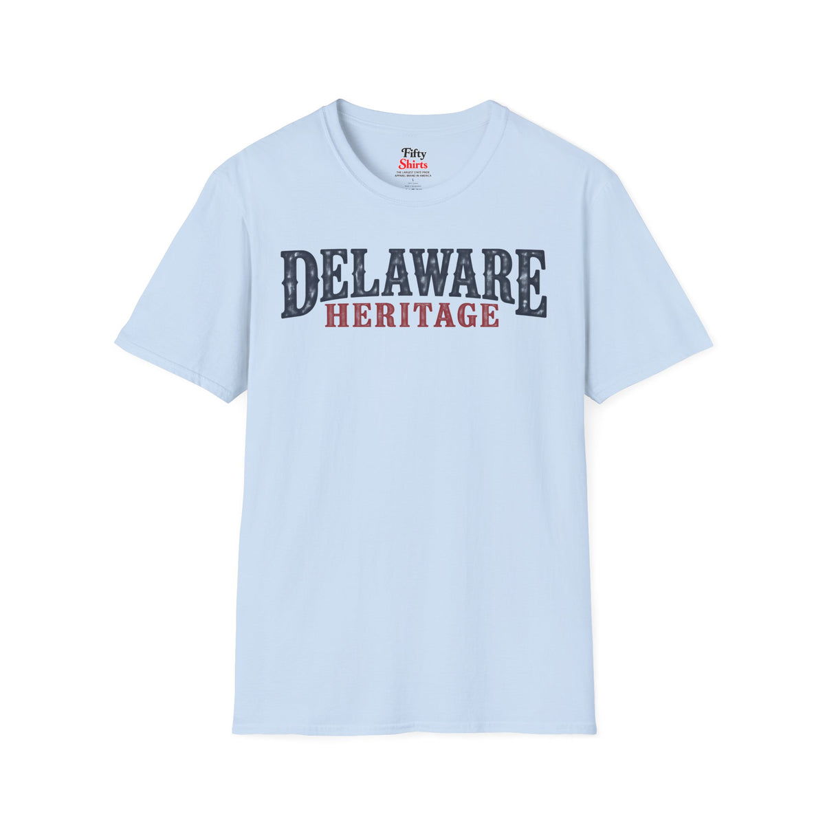 Delaware Heritage Unisex Softstyle T Shirt State Name Graphic Tee