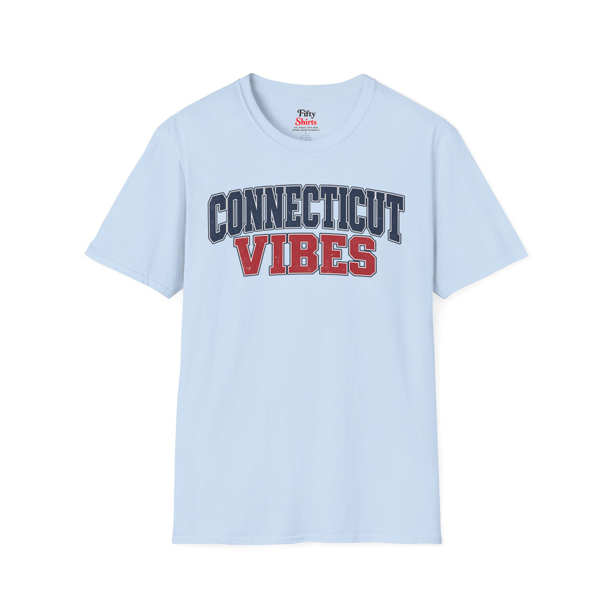 Connecticut Vibes Unisex Softstyle T Shirt State Name Graphic Tee