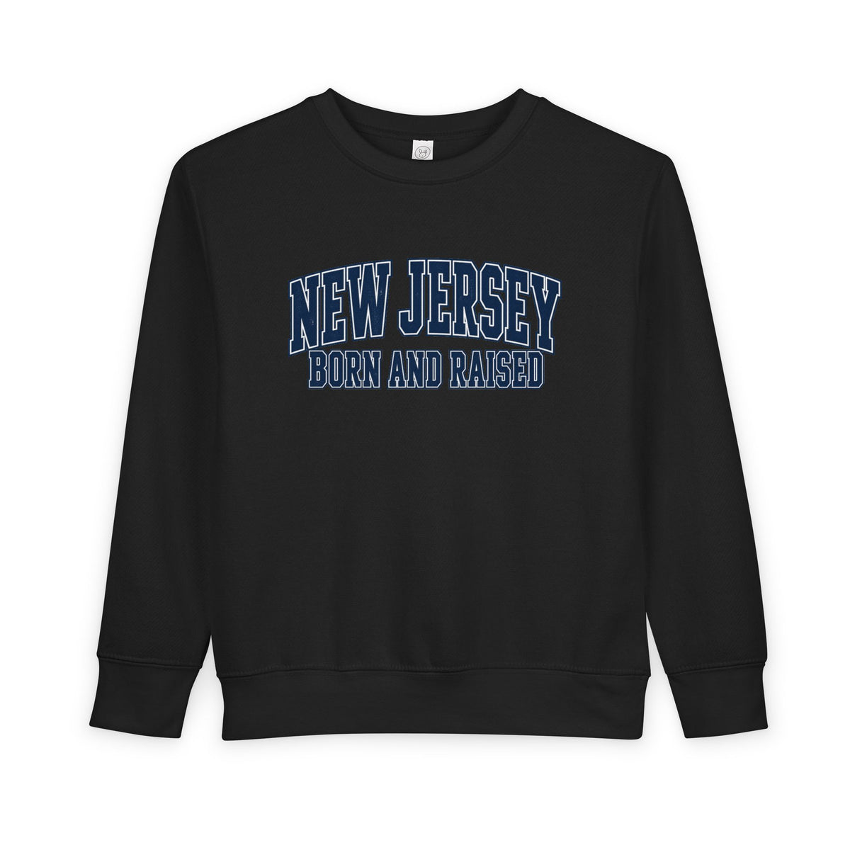 New Jersey Born and Raised Premium Collegiate Unisex Toddler Sweatshirt
