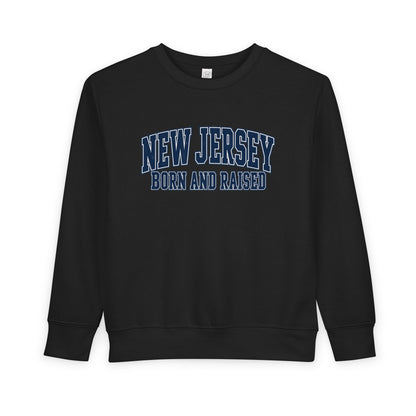 New Jersey Born and Raised Premium Collegiate Unisex Toddler Sweatshirt