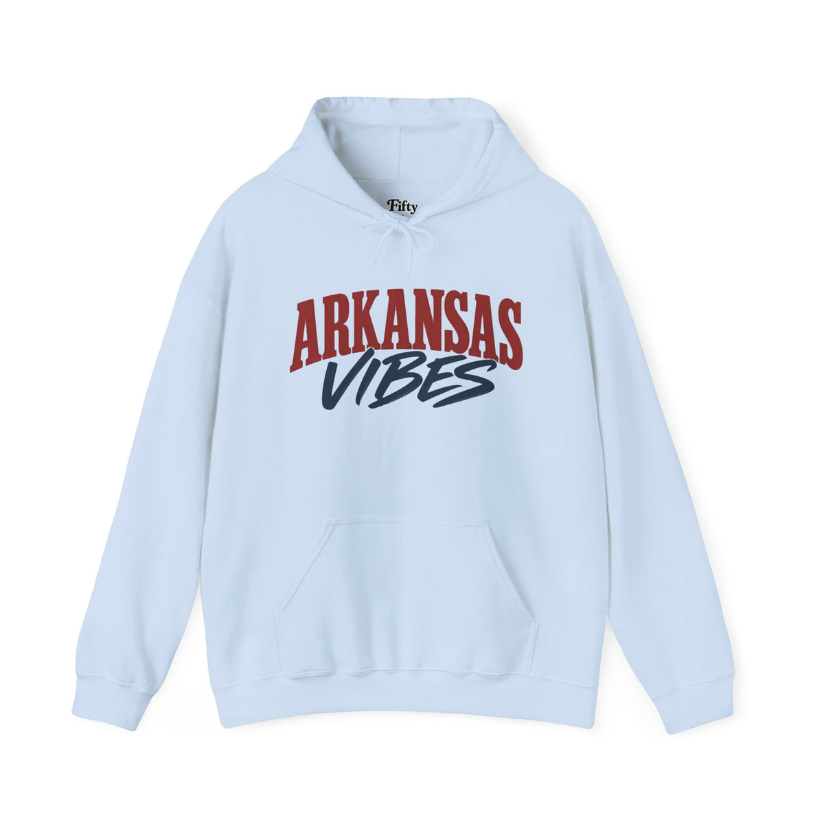 Arkansas Vibes Unisex Hoodie State Name Graphic