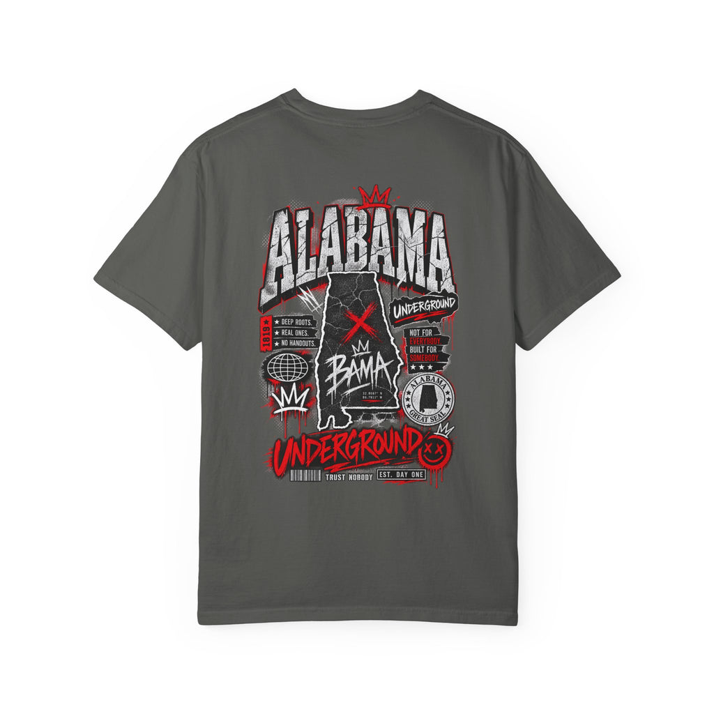 Alabama Underground Unisex Comfort Color 1717 Streetwear Graphic Tee