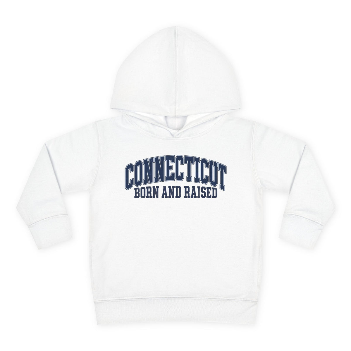 Connecticut Born and Raised Vintage Athletic Heritage Unisex Toddler Pullover Fleece Hoodie