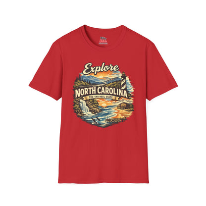 Explore North Carolina Unisex Softstyle T Shirt State Pride Graphic Tee Collections FS03