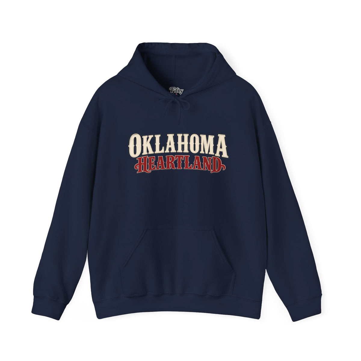 Oklahoma Heartland Unisex Hoodie State Name Graphic