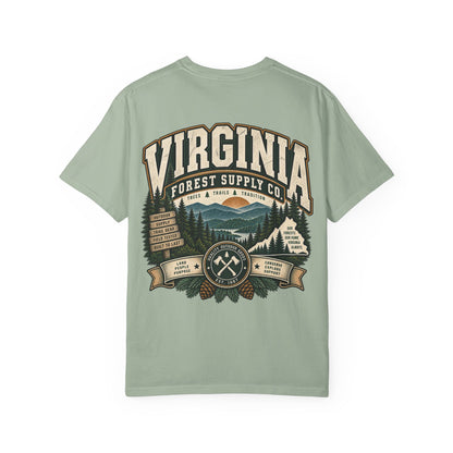 Virginia Forest Supply Co Unisex Comfort Color 1717 Streetwear Graphic Tee
