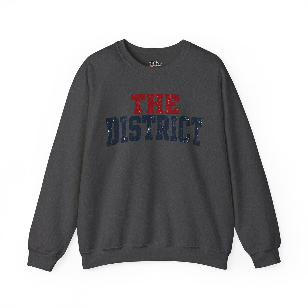 Washington DC The District Unisex Crewneck Sweatshirt State Name Graphic