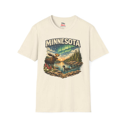 Minnesota Wildlife Unisex Softstyle T Shirt State Pride Graphic Tee Collections FS03