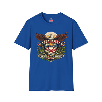 Alabama Americana Eagle Unisex Softstyle T Shirt State Pride Graphic Tee Collections FS03