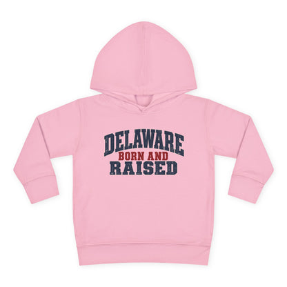 Delaware Born and Raised Rustic Heritage Unisex Toddler Pullover Fleece Hoodie