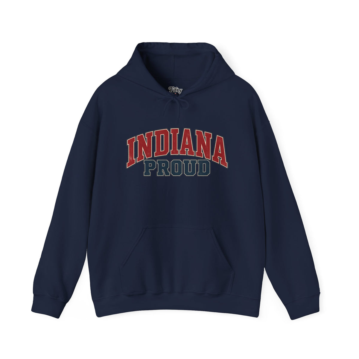 Indiana Proud Unisex Hoodie State Name Graphic