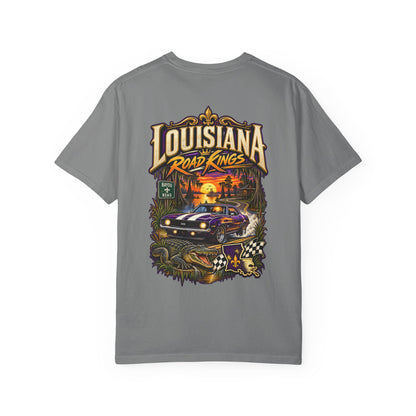 Louisiana Bayou Road Kings Unisex Comfort Color 1717 Streetwear Graphic Tee