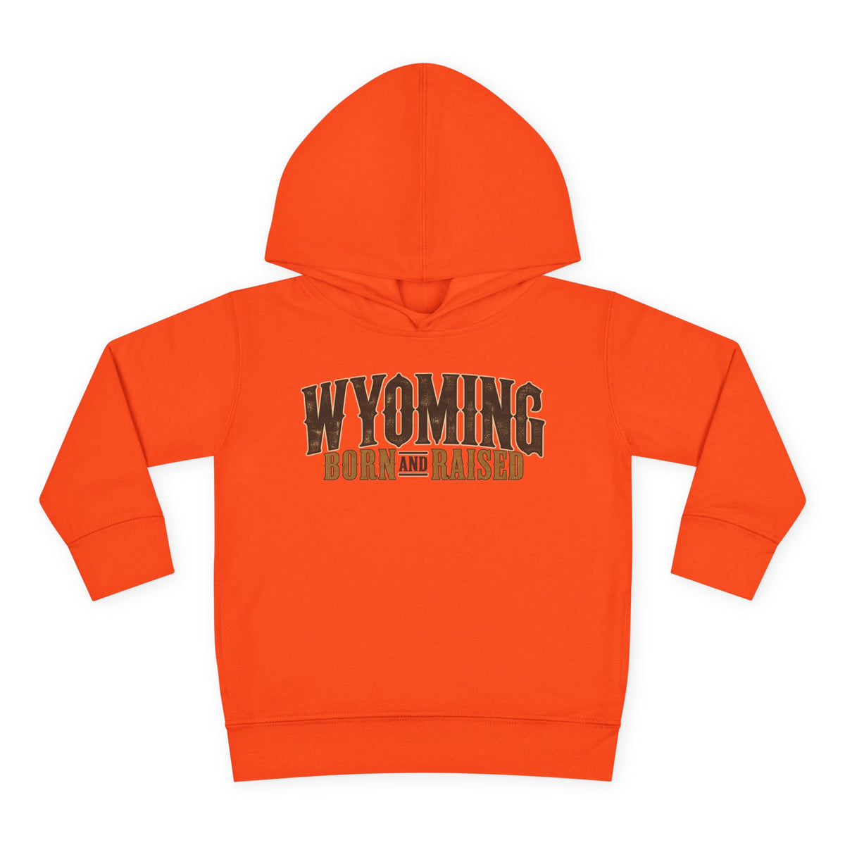 Wyoming Born and Raised Premium Ranch Heritage Unisex Toddler Pullover Fleece Hoodie