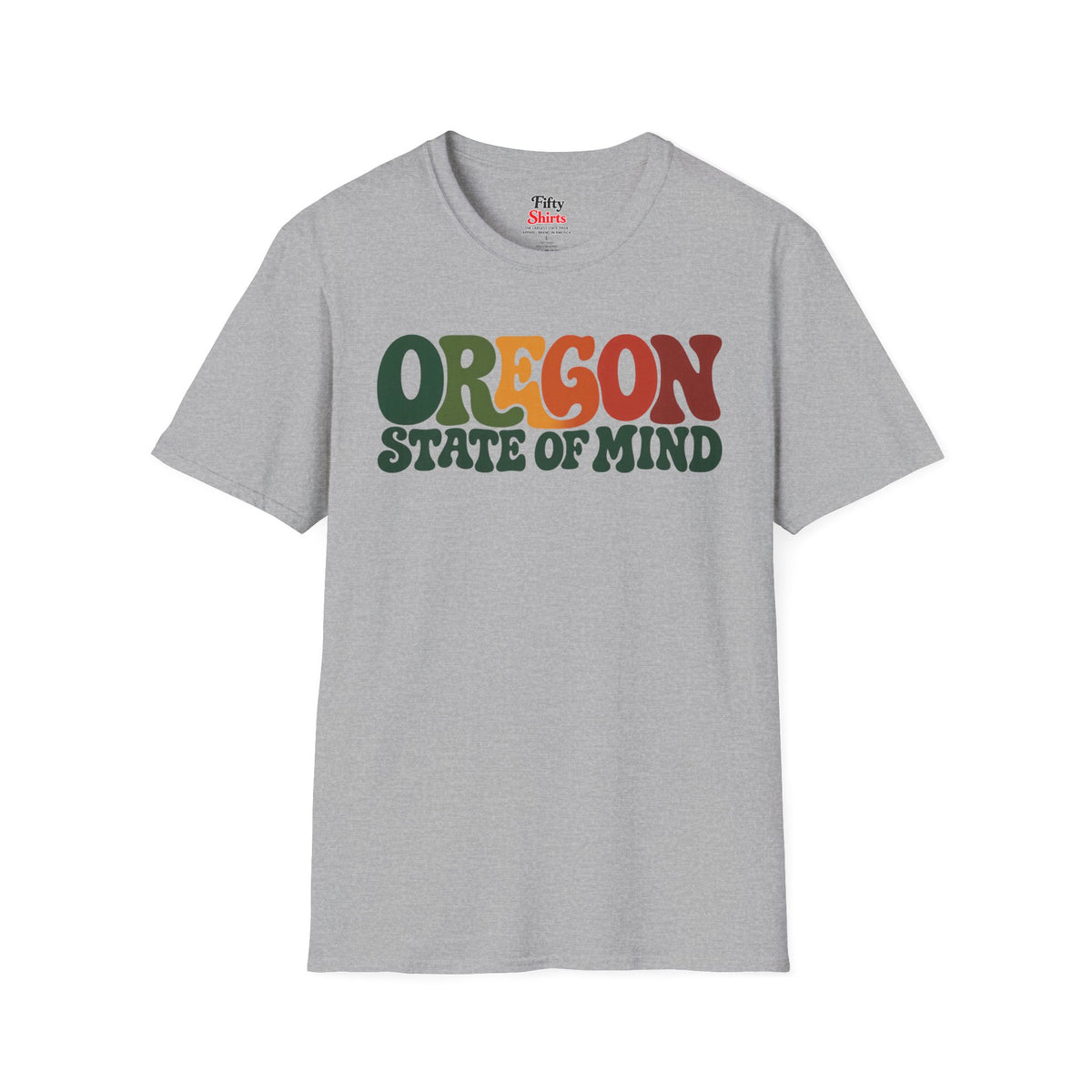 Oregon State of Mind Unisex Softstyle T Shirt State Name Graphic Tee
