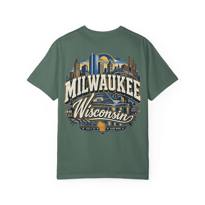 Milwaukee Wisconsin Unisex Comfort Color 1717 Streetwear Graphic Tee
