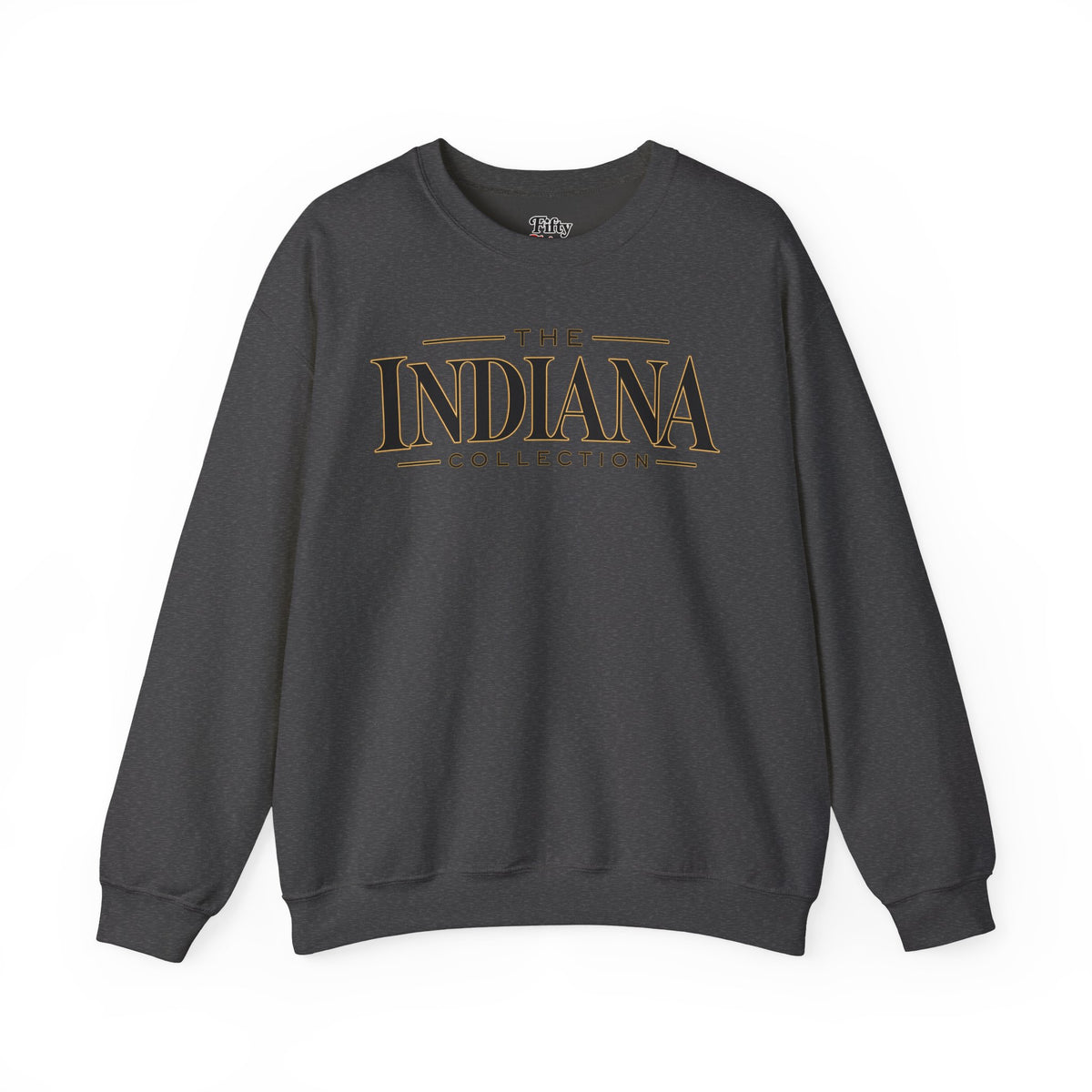 The Indiana Collection Unisex Crewneck Sweatshirt State Name Graphic