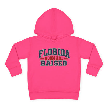 Florida Born and Raised Rustic Americana Unisex Toddler Pullover Fleece Hoodie
