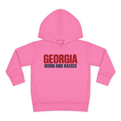 Georgia Born and Raised Minimal Modern Unisex Toddler Pullover Fleece Hoodie
