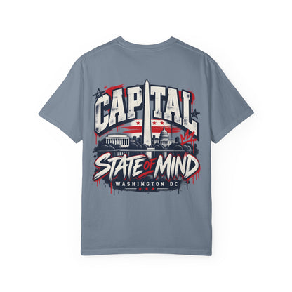 Washington DC Capital State of Mind Unisex Comfort Color 1717 Streetwear Graphic Tee
