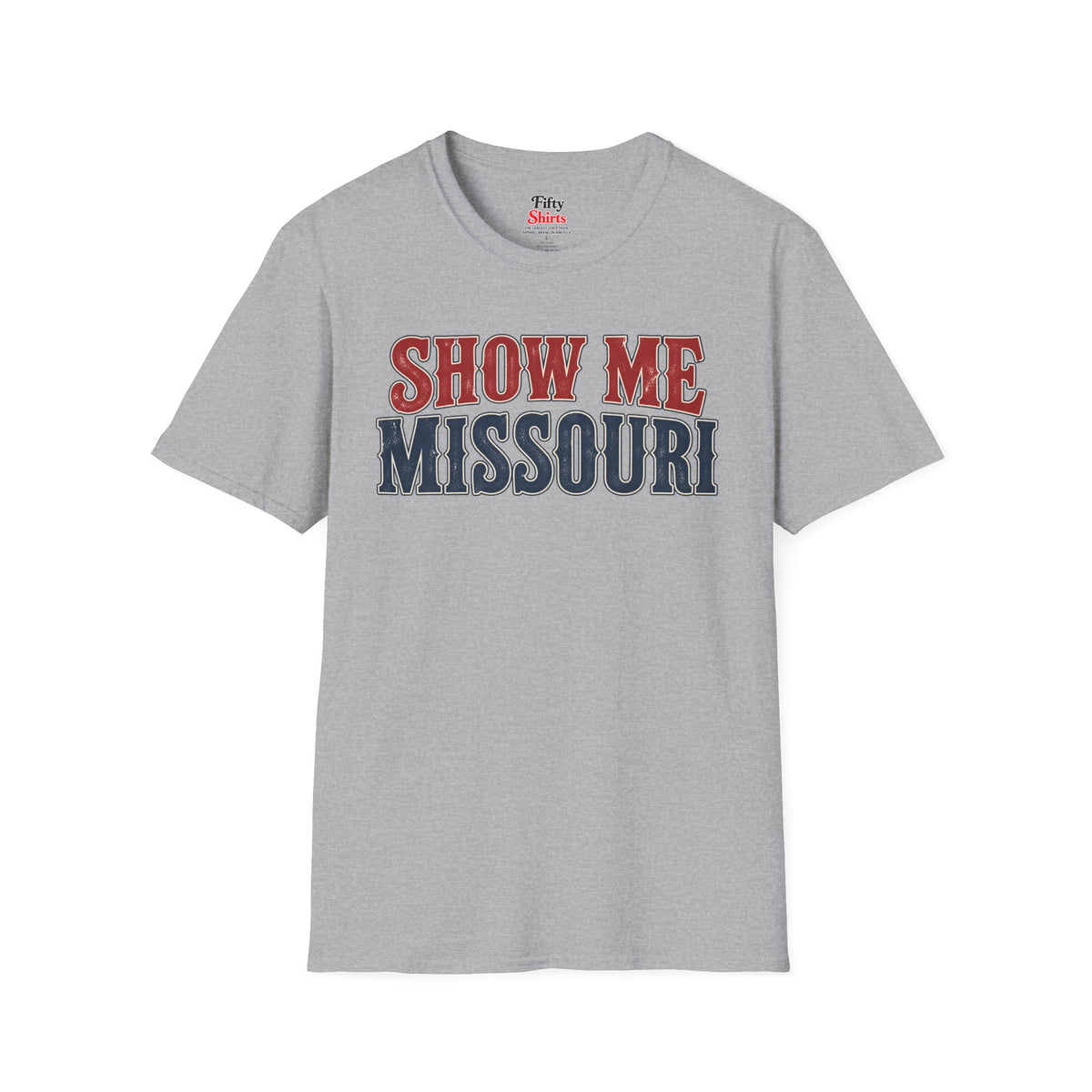Show Me Missouri Unisex Softstyle T Shirt State Name Graphic Tee