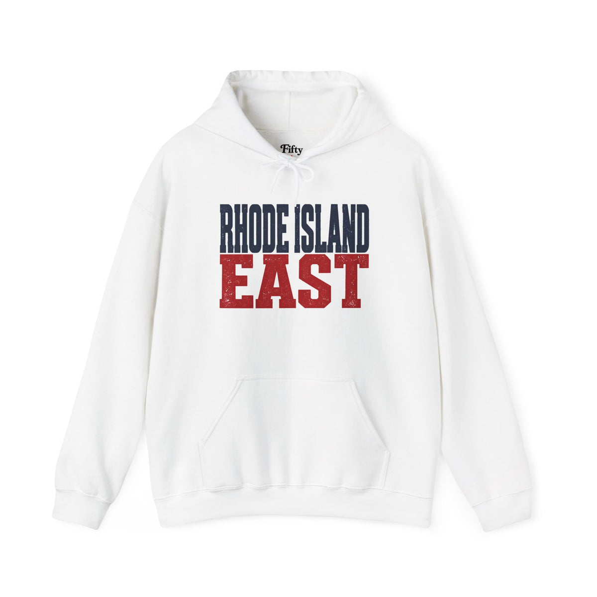 Rhode Island East Unisex Hoodie State Name Graphic
