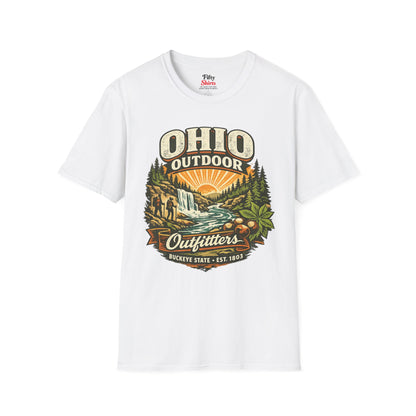 Ohio Outdoor Outfitters Unisex Softstyle T Shirt State Pride Graphic Tee Collections FS03