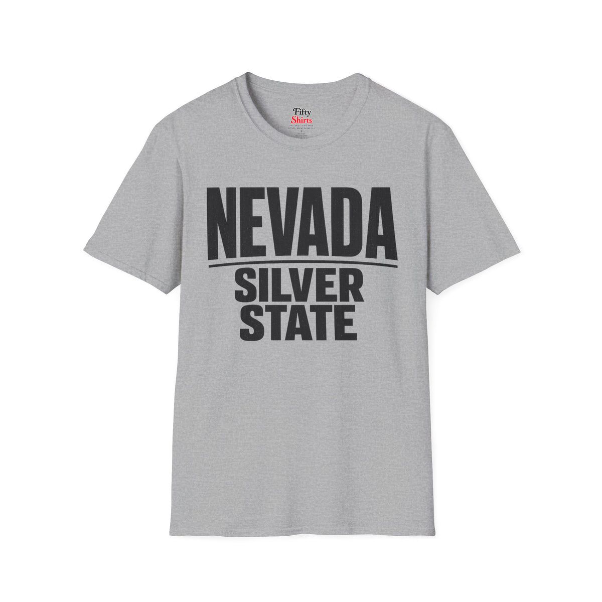 Nevada Silver State Unisex Softstyle T Shirt State Name Graphic Tee