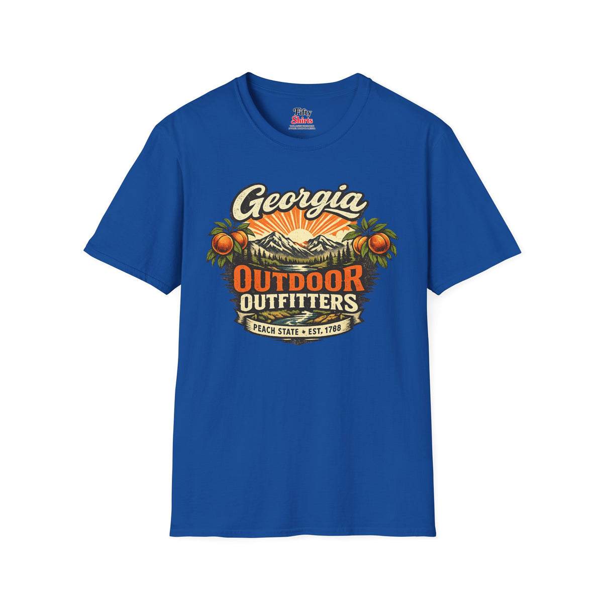 Georgia Outdoor Outfitters Unisex Softstyle T Shirt State Pride Graphic Tee Collections FS03